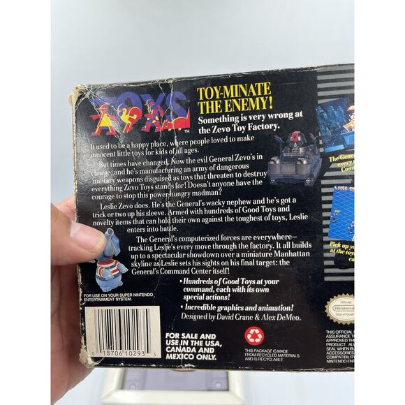 Toys (SNES, 1993) With Box Authentic - Picture 10 of 15